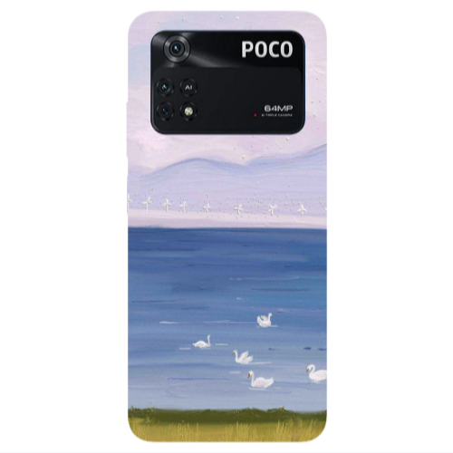 Xiaomi Poco M4 Pro 4G Swan Lake Transparent Silicone TPU Θήκη