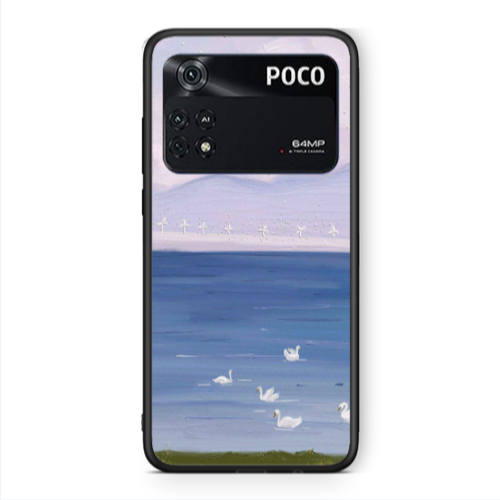 Xiaomi Poco M4 Pro 4G Swan Lake Black Glossy Θήκη
