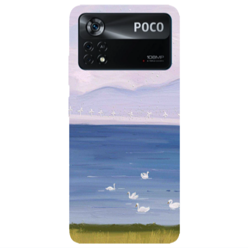 Xiaomi Poco X4 Pro Swan Lake Transparent Silicone TPU Θήκη