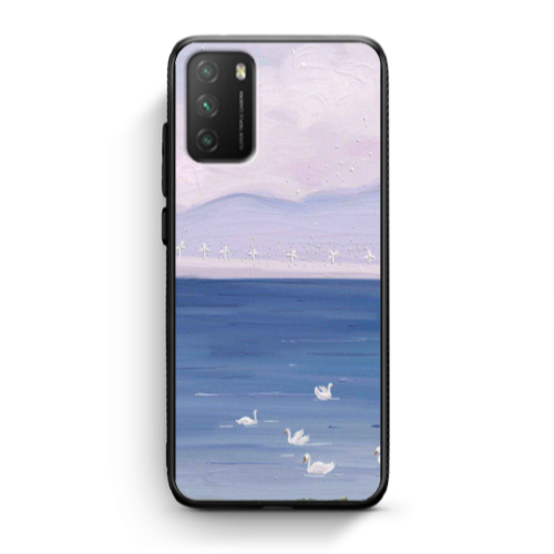 Xiaomi Poco M3 Swan Lake Black Glossy Θήκη