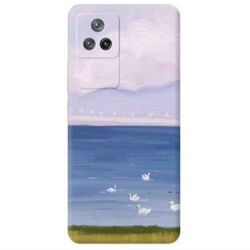 Xiaomi Poco F4 Swan Lake Transparent Silicone TPU Θήκη