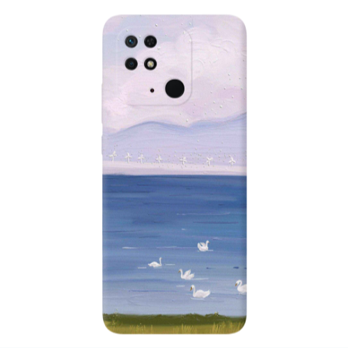 Xiaomi Poco C40 Swan Lake Transparent Silicone TPU Θήκη