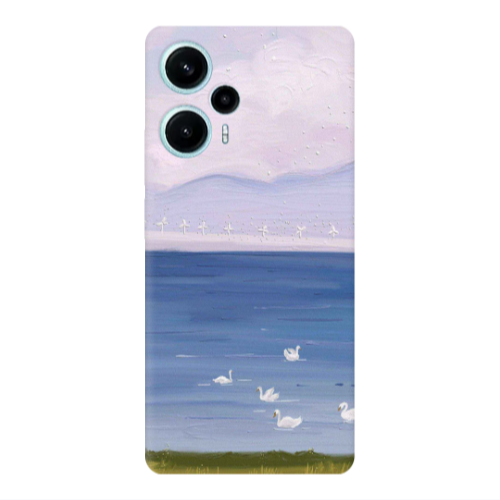Xiaomi Poco F5 Swan Lake Transparent Silicone TPU Θήκη