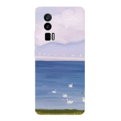 Xiaomi Poco F5 Pro Swan Lake Transparent Silicone TPU Θήκη