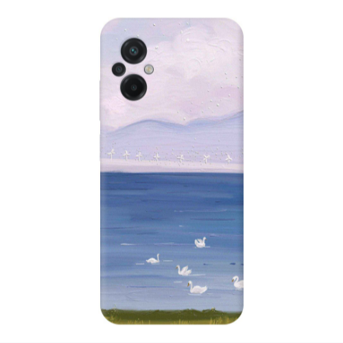 Xiaomi Poco M5 Swan Lake Transparent Silicone TPU Θήκη