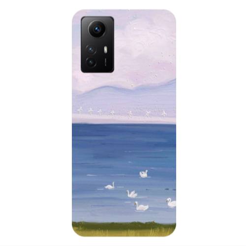 Xiaomi Redmi Note 12s Swan Lake Transparent Silicone TPU Θήκη