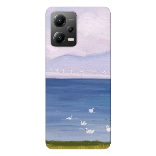 Xiaomi Poco X5 Swan Lake Transparent Silicone TPU Θήκη