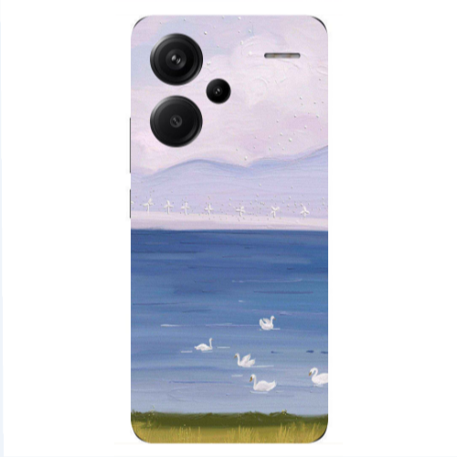 Xiaomi Redmi Note 13 Pro+ 5G  Swan Lake Transparent Silicone TPU Θήκη