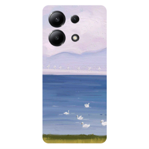 Xiaomi Redmi Note 13 4G Swan Lake Transparent Silicone TPU Θήκη