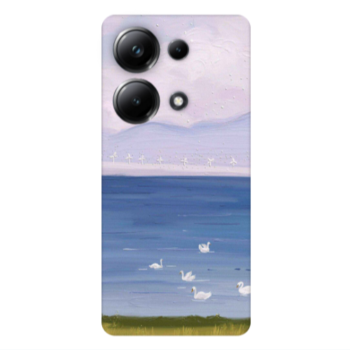 Xiaomi Poco M6 Pro 4G Swan Lake Transparent Silicone TPU Θήκη