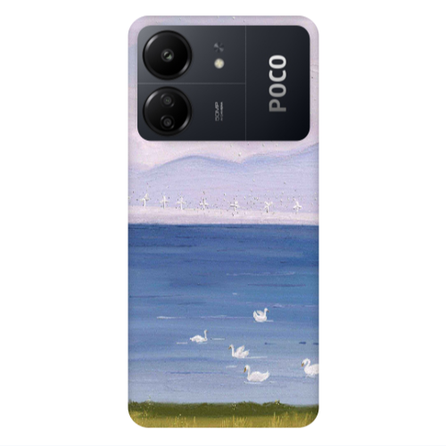 Xiaomi Poco C65 Swan Lake Transparent Silicone TPU Θήκη