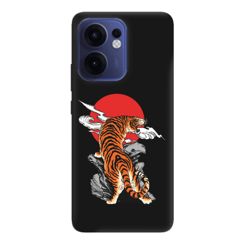 Oppo Reno13 FS Angry Gorilla Black Colored Silicone TPU Θήκη