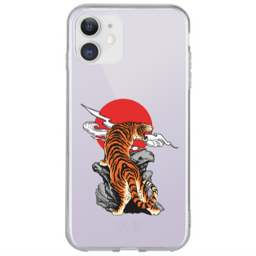 Apple iPhone 12 Angry Gorilla Transparent Silicone TPU Θήκη
