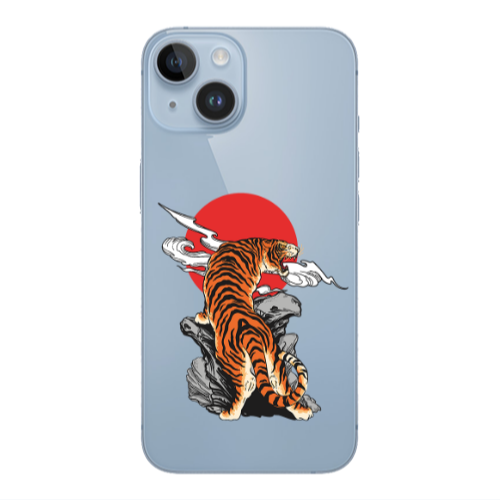 Apple iPhone 14 Plus Angry Gorilla Transparent Silicone TPU Θήκη