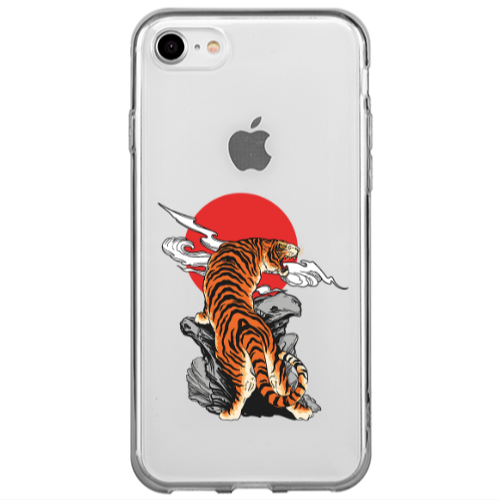 Apple iPhone 7 Angry Gorilla Transparent Silicone TPU Θήκη