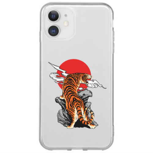 Apple iPhone 12 Mini Angry Gorilla Transparent Silicone TPU Θήκη