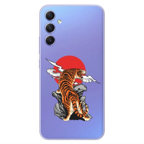 Samsung A34 Angry Gorilla Transparent Silicone TPU Θήκη