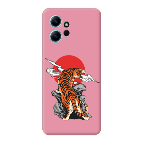 Xiaomi Redmi Note 12 4G Angry Gorilla Pink Colored Silicone TPU Θήκη
