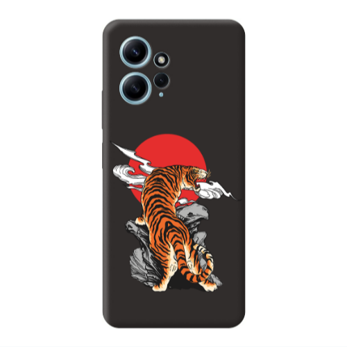 Xiaomi Redmi Note 12 4G Angry Gorilla Black Colored Silicone TPU Θήκη