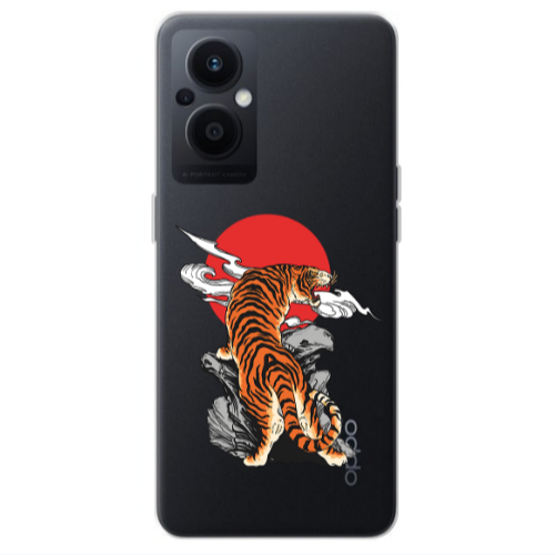 Oppo Reno 7 Lite Angry Gorilla Transparent Silicone TPU Θήκη