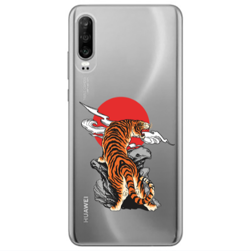 Huawei P30 Angry Gorilla Transparent Silicone TPU Θήκη