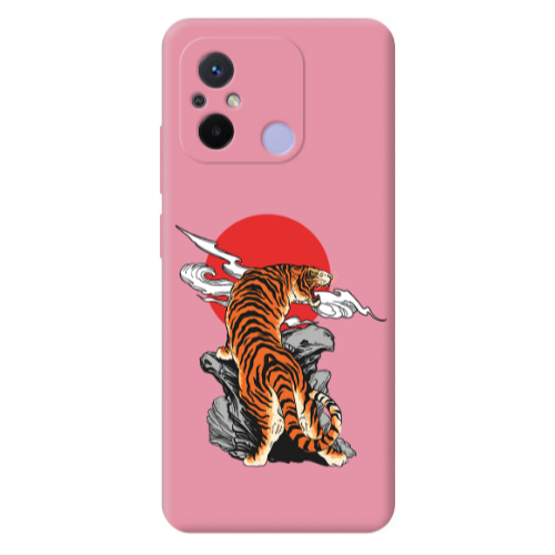 Xiaomi Redmi 12C Angry Gorilla Pink Colored Silicone TPU Θήκη