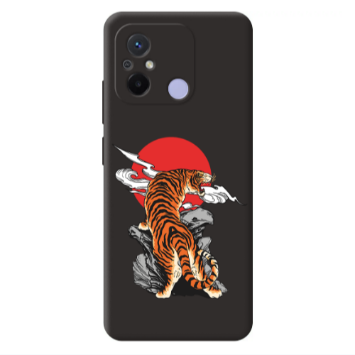 Xiaomi Redmi 12C Angry Gorilla Black Colored Silicone TPU Θήκη