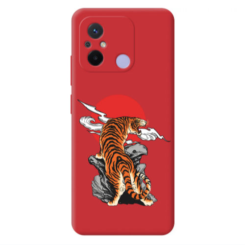 Xiaomi Redmi 12C Angry Gorilla Red Colored Silicone TPU Θήκη