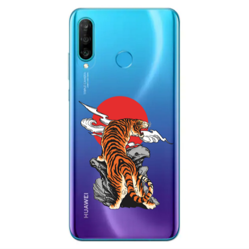Huawei P30 Lite Angry Gorilla Transparent Silicone TPU Θήκη