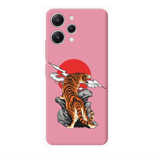 Xiaomi Redmi 12 Angry Gorilla Pink Colored Silicone TPU Θήκη