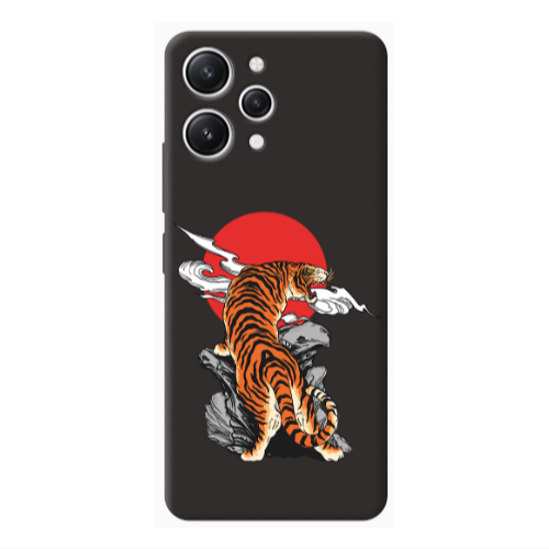 Xiaomi Redmi 12 Angry Gorilla Black Colored Silicone TPU Θήκη