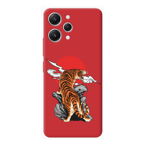 Xiaomi Redmi 12 Angry Gorilla Red Colored Silicone TPU Θήκη