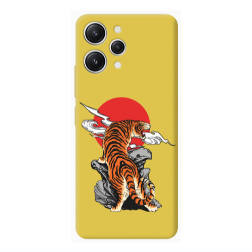 Xiaomi Redmi 12 Angry Gorilla Yellow Colored Silicone TPU Θήκη