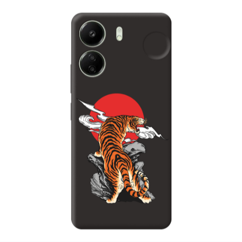 Xiaomi Redmi 13C Angry Gorilla Black Colored Silicone TPU Θήκη