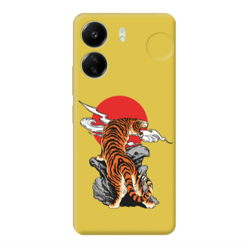 Xiaomi Redmi 13C Angry Gorilla Yellow Colored Silicone TPU Θήκη
