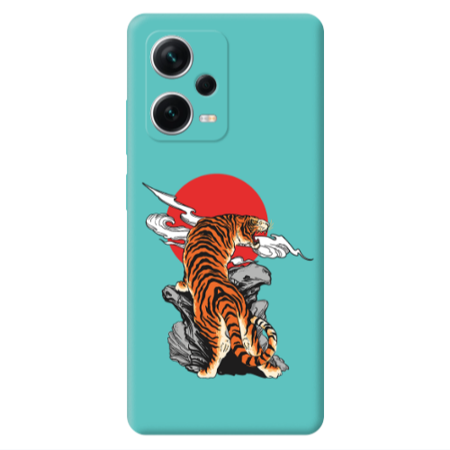 Xiaomi Poco X5 Angry Gorilla Turquoise Colored Silicone TPU Θήκη