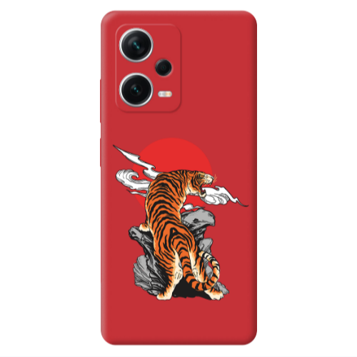 Xiaomi Poco X5 Angry Gorilla Red Colored Silicone TPU Θήκη