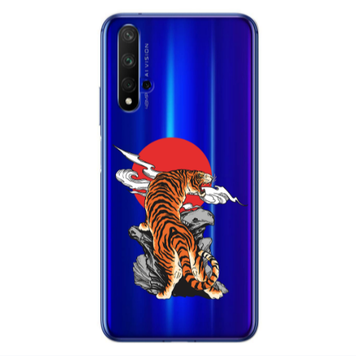Huawei Nova 5 T Angry Gorilla Transparent Silicone TPU Θήκη