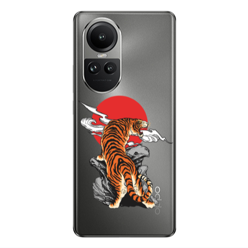 Oppo Reno10 5G Angry Gorilla Transparent Silicone TPU Θήκη