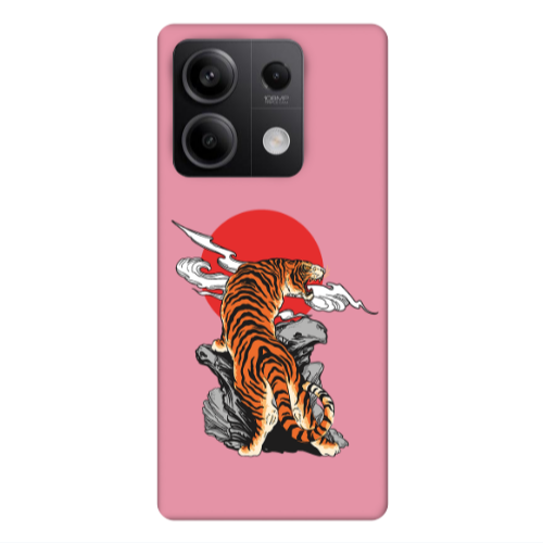 Xiaomi Redmi Note 13 5G Angry Gorilla Pink Colored Silicone TPU Θήκη