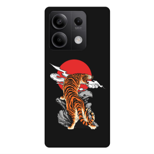 Xiaomi Redmi Note 13 5G Angry Gorilla Black Colored Silicone TPU Θήκη