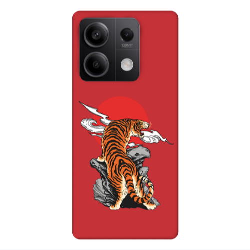 Xiaomi Redmi Note 13Pro 5G Angry Gorilla Red Colored Silicone TPU Θήκη