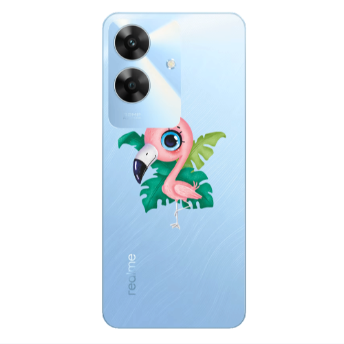 Realme Note 60 Swan Transparent Silicone TPU Θήκη