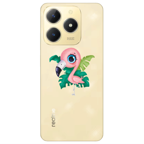 Realme C61 Swan Transparent Silicone TPU Θήκη