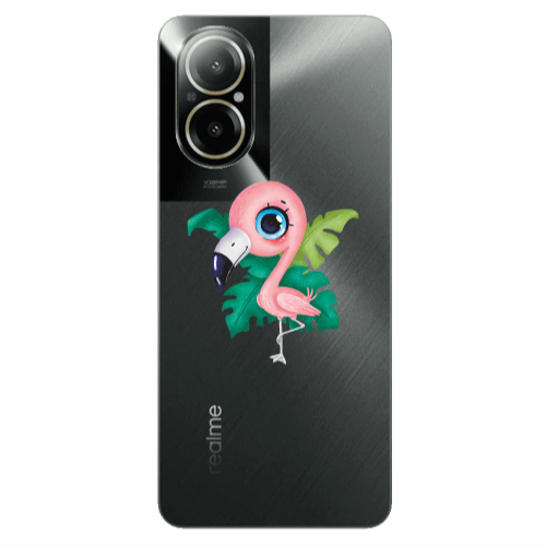 Realme C67 Swan Transparent Silicone TPU Θήκη