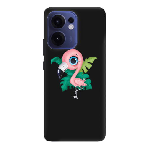 Oppo Reno 13 F Swan Black Colored Silicone TPU Θήκη