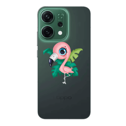 Oppo RENO 14 Swan Transparent Silicone TPU Θήκη