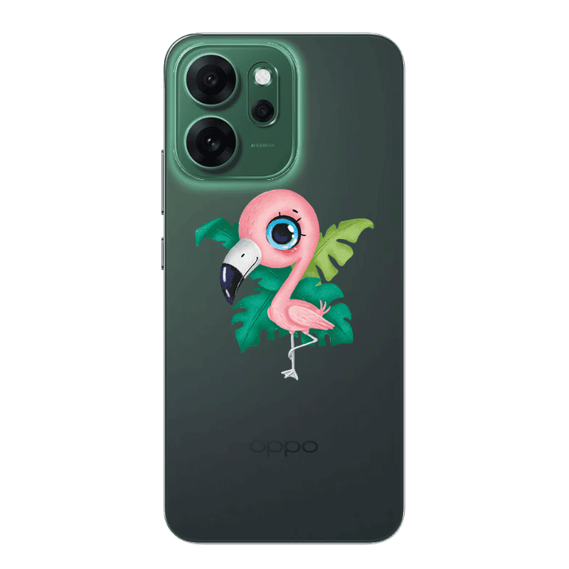 Oppo 14 F Swan Transparent Silicone TPU Θήκη