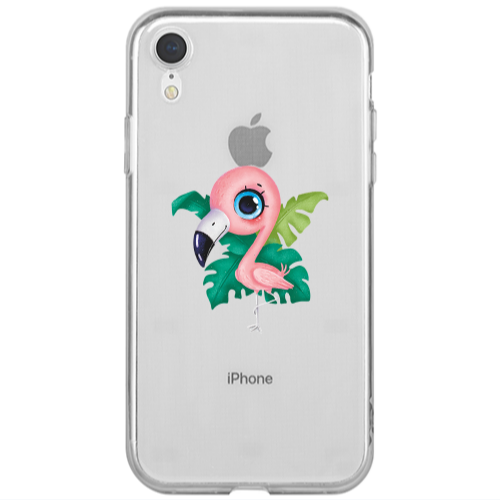 Apple iPhone Xr Swan Transparent Silicone TPU Θήκη