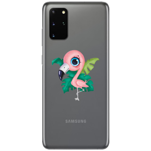 Samsung S20 Plus Swan Transparent Silicone TPU Θήκη